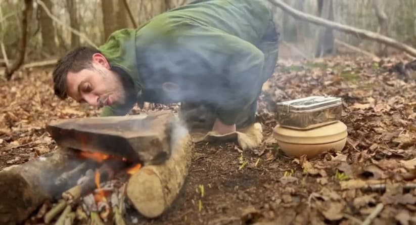Cooking pancakes in the wild