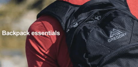 Backpack essentials for hiking