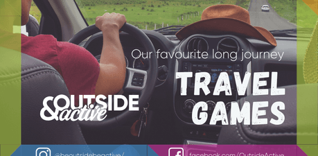 Outside and active long journey family travel car games